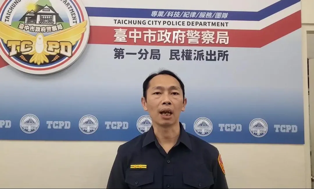 台中一分局民權所所長李建興說明。（圖／翻攝畫面）
