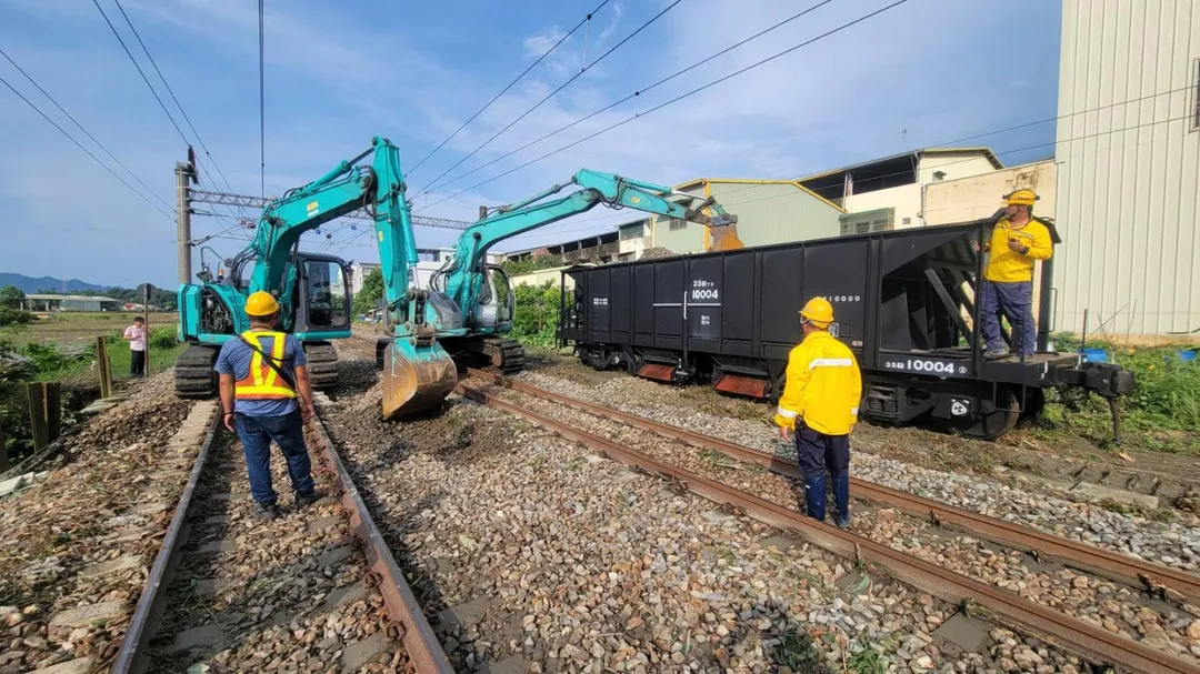 8日下午4時48分已恢復東正線單線雙向通車，並於當天傍晚5時28分恢復雙線雙向通車。（圖／台鐵提供）