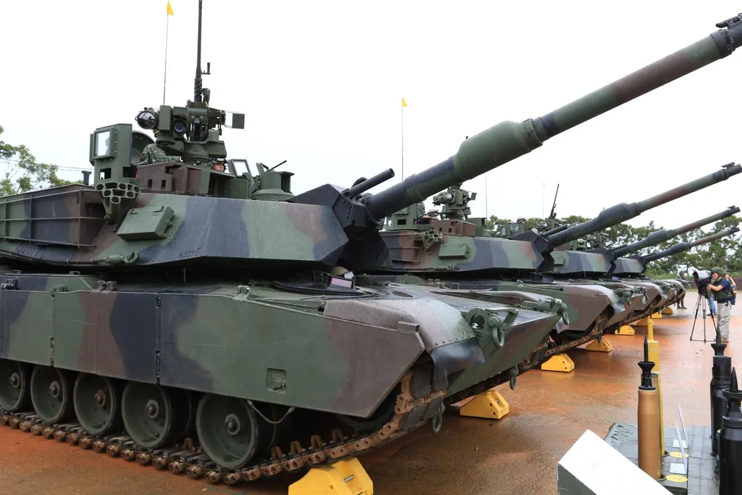 明年將有28輛M1A2T戰車抵台。（圖／中天新聞）