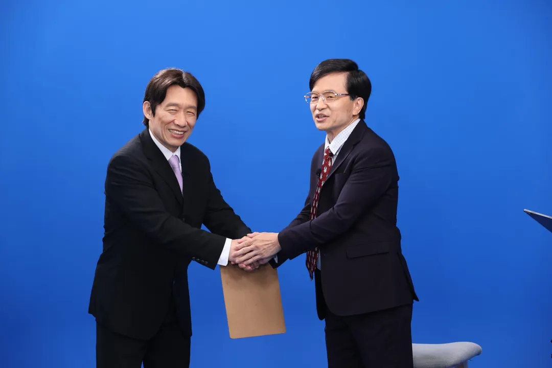 郭子乾與唐從聖默契十足。(圖/《鄉民大學問》提供)