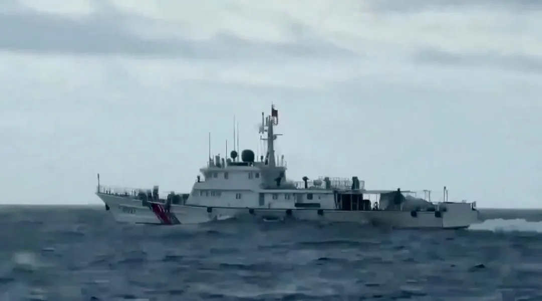 大陸海警船今再度侵擾金門海域。(圖/翻攝畫面)