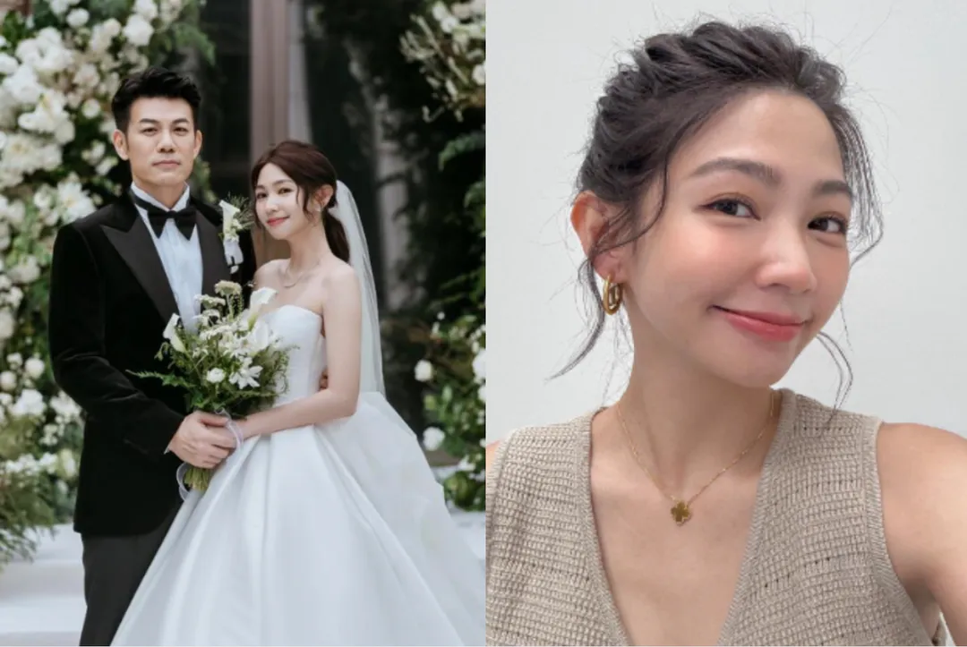 曾智希2022年與陳志強登記結婚,並在2025年3月補辦婚禮。(圖/翻攝自曾智希臉書)