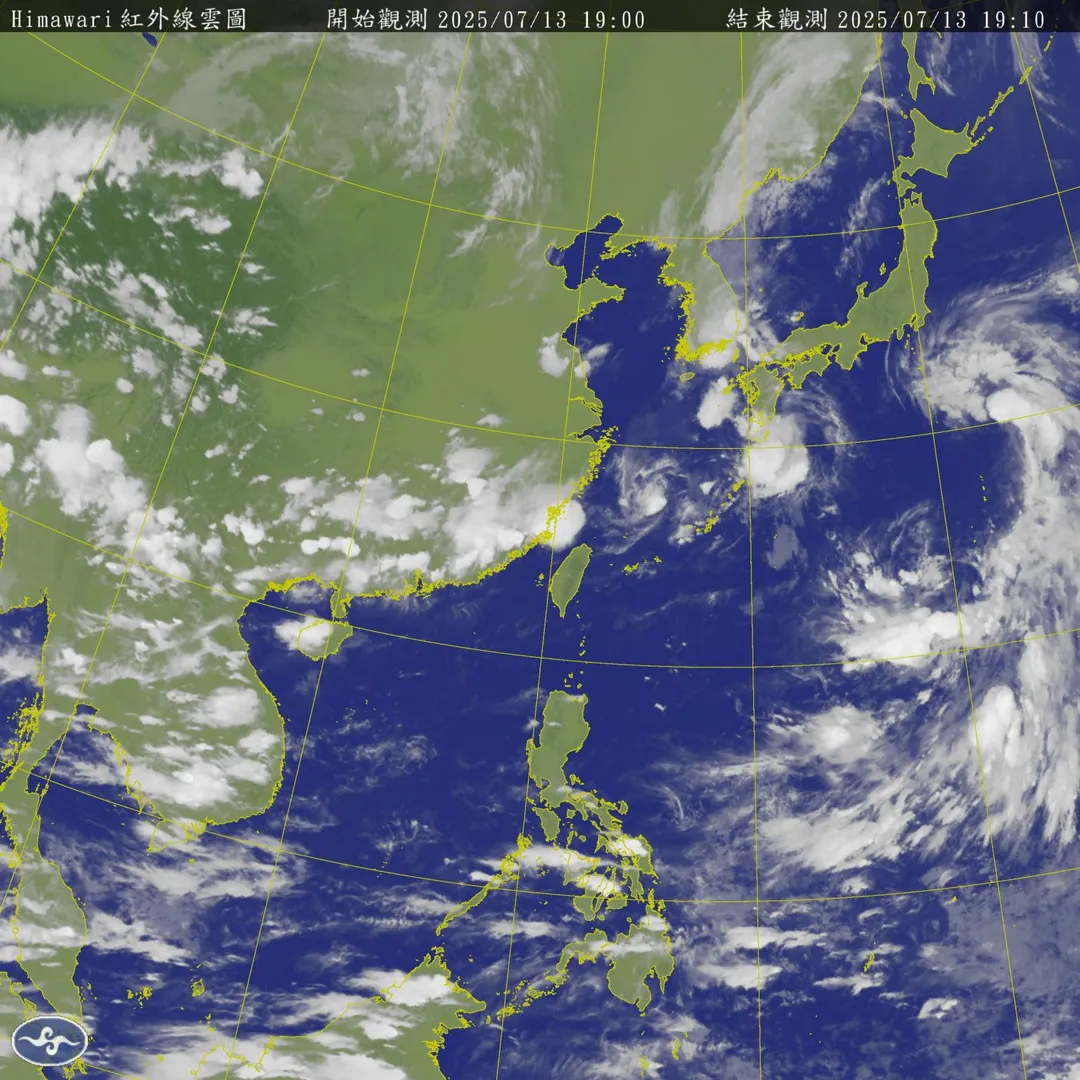 百合颱風將沿日本關東東側陸地前往北海道，台灣則要注意菲律賓東方海面生成新颱風。（圖／翻攝自中央氣象署官網）