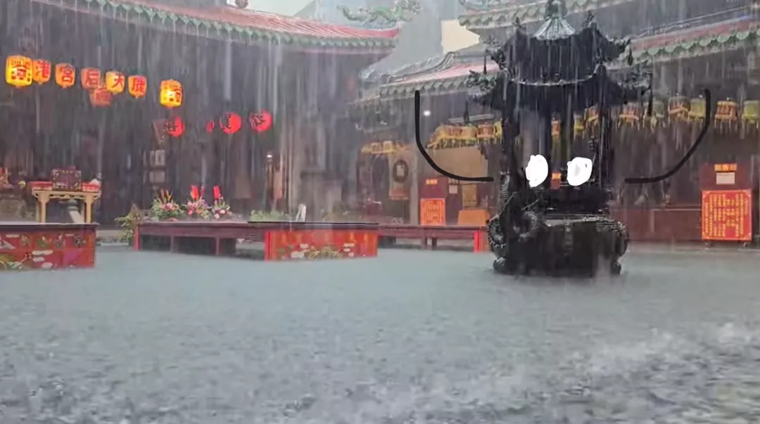 廟方喊話縣府，鹿港需要更全面的排水改善。（圖／翻攝自鹿港天后宮臉書）