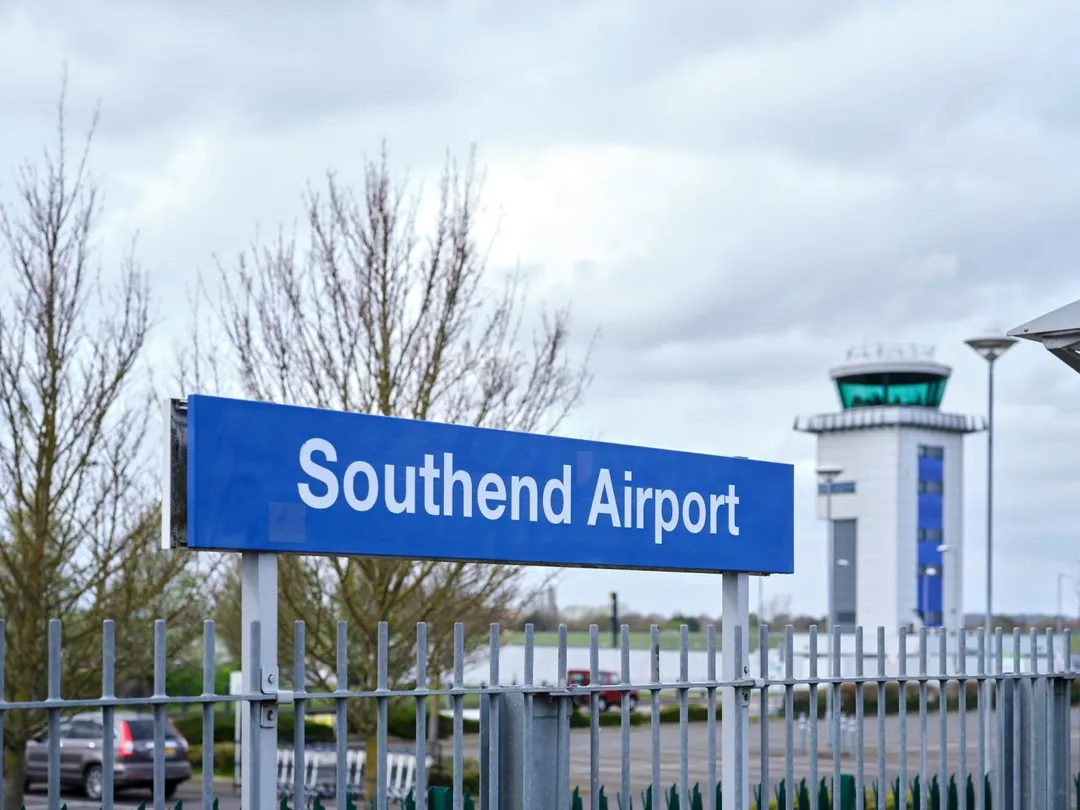 倫敦紹森德機場驚傳墜機意外。（示意圖／翻攝自FB@LondonSouthendAirport）