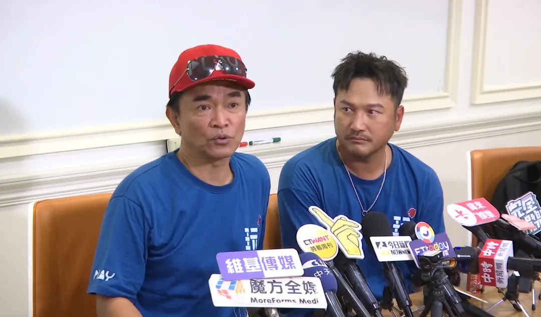 吳宗憲(左)澄清日前提到的GD演唱會的票券,都是員工透過正常管道購買。(圖/中天新聞)
