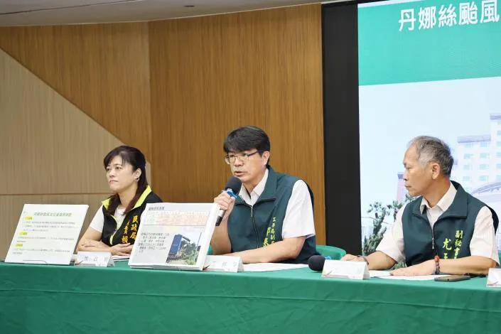 台南市政府今日召開記者會說明目前災後復原進度。（圖／台南市政府提供）