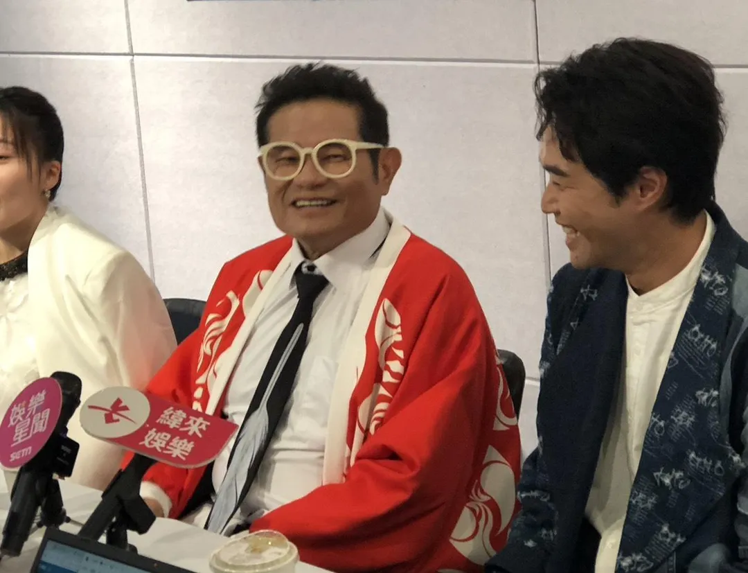 許效舜笑稱吳姍儒看《狗蛋大兵》發現父親吳宗憲在片中被他飆罵，一度感到很驚訝。（圖／記者郭竹倩 攝）