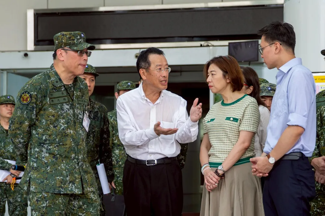 顧立雄視導三總實兵演練。(圖/軍聞社)