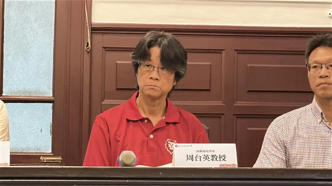 台師大女足隊教練周台英。(圖/塗豐駿攝)