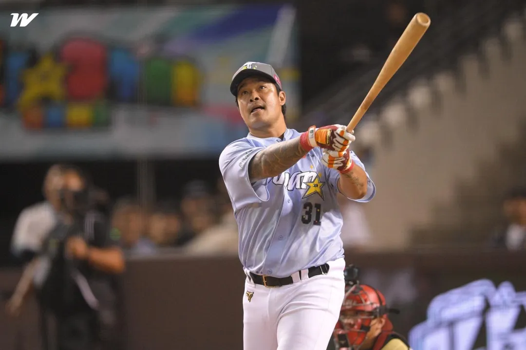 味全龍全壘打王林智勝19日在中職大明星賽預賽敲出5轟。（圖／翻攝自Facebook@味全龍Dragons）