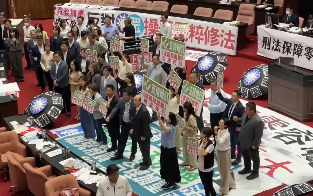 立法院於18日三讀通過刑法部分條文，明定凌虐未滿7歲孩童致死者，最重可判處死刑或無期徒刑。（圖取自民進黨團臉書）