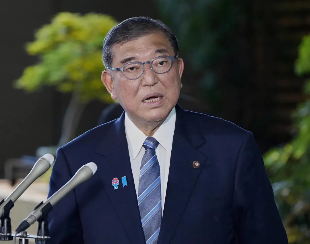 日本首相石破茂。（圖／美聯社）