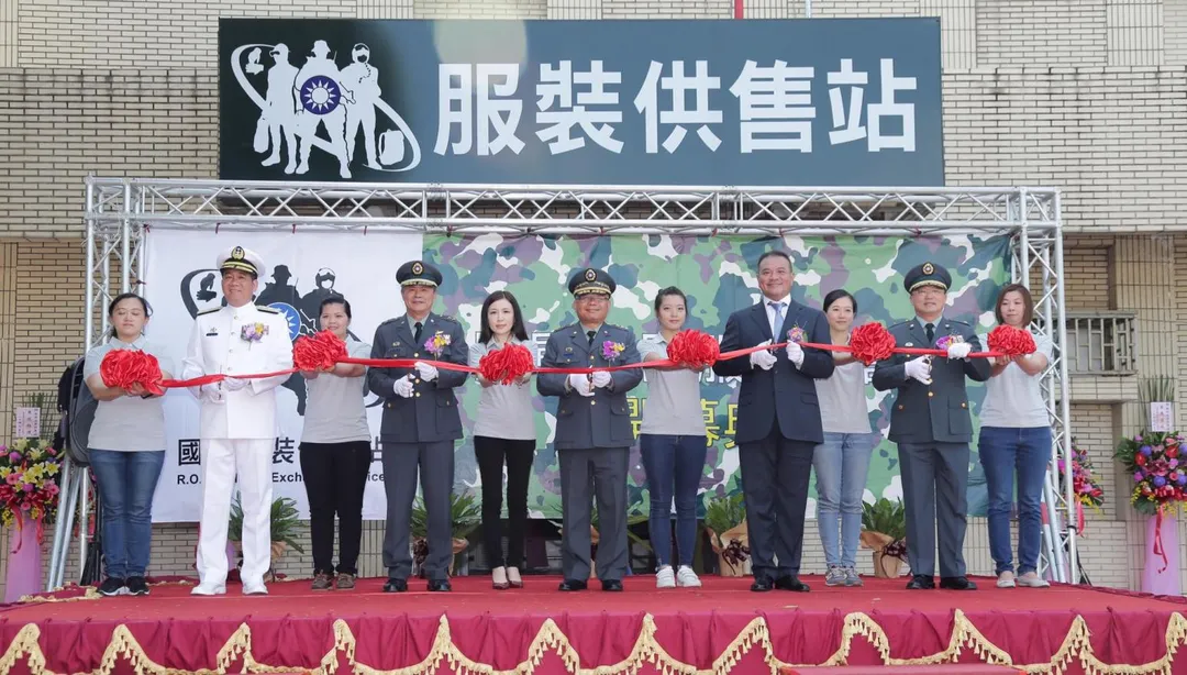 國軍供售站示意圖。(圖/截自國防部臉書)