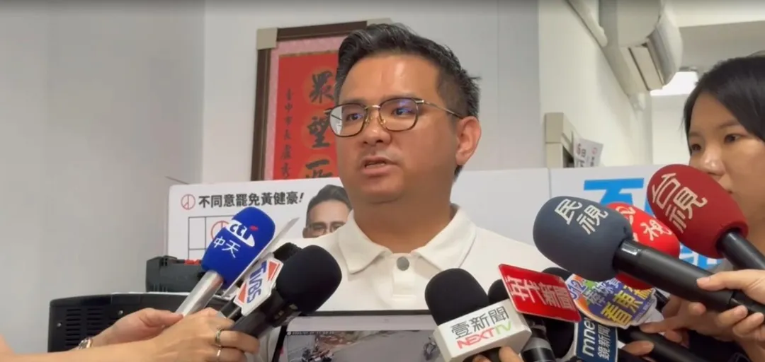 國民黨台中市立委黃健豪。（圖／中天新聞）