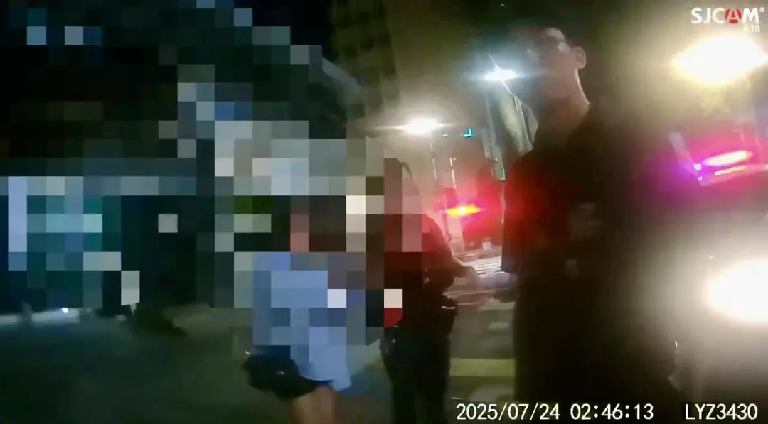 警方獲報到場排解。（圖／翻攝畫面）