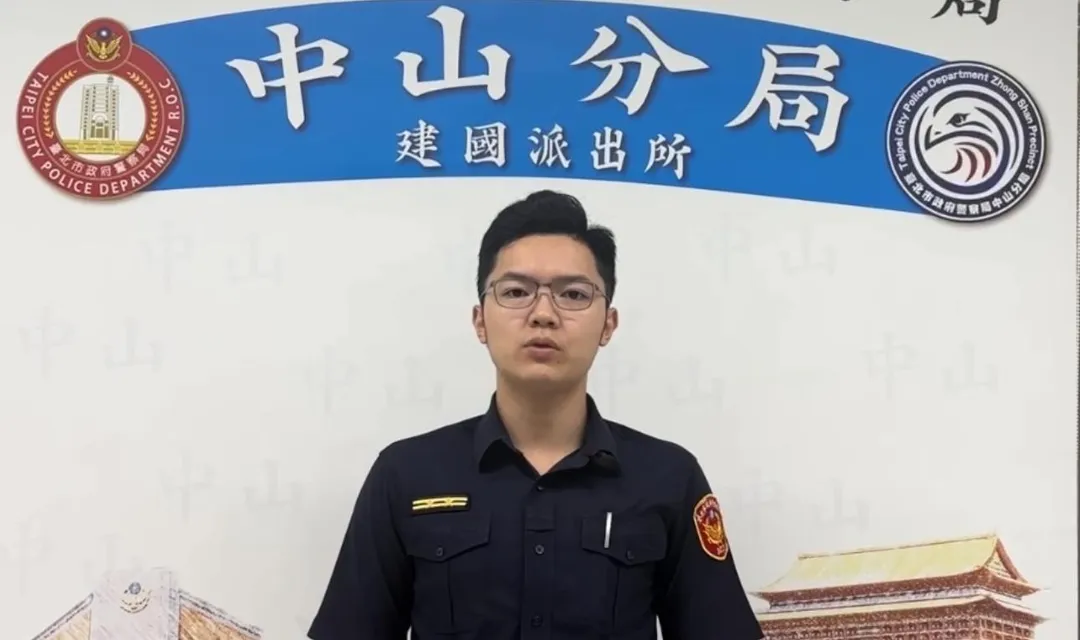 建國派出所所長陳毅樺說明案情。（圖／翻攝畫面）