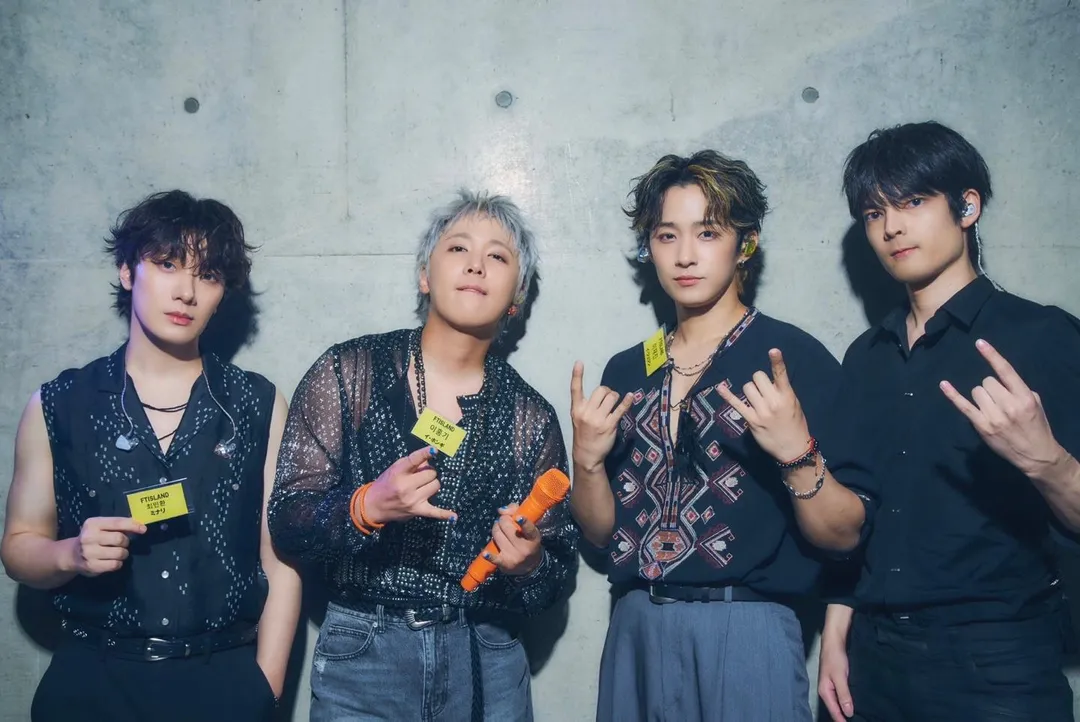 《FNC BAND KINGDOM》FTISLAND（左起：崔敏煥、李洪基、李在真）團體照。（圖／SHOWOFFICE提供）