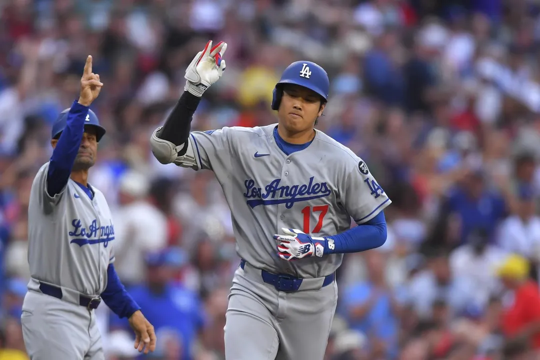 大谷翔平炸裂。（圖／美聯社）