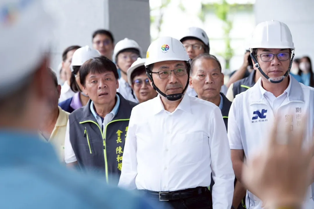侯友宜市長視察新北泰山中山段青年社會住宅。(新北市政府提供)