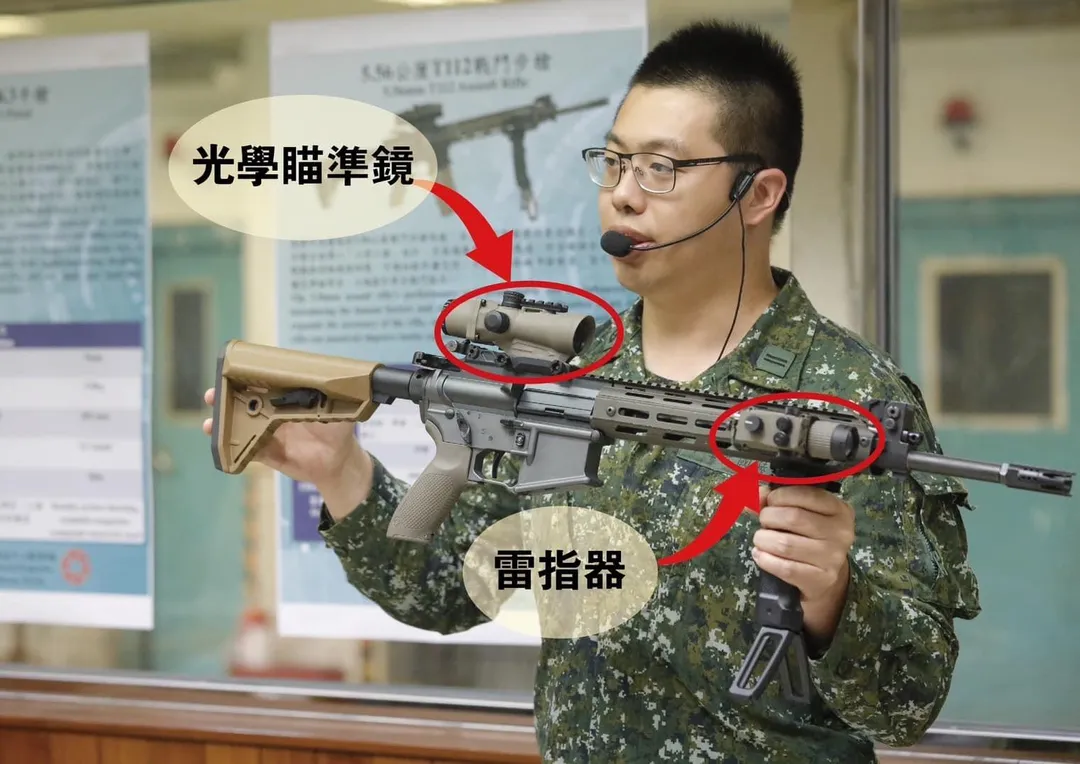 第205廠自製T112式步槍。(圖/截自國防部發言人臉書)