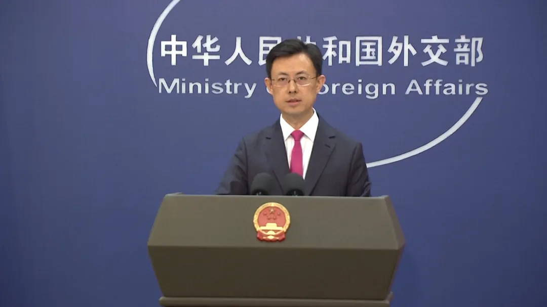 大陸外交部發言人郭嘉昆。（圖／CCTV+）