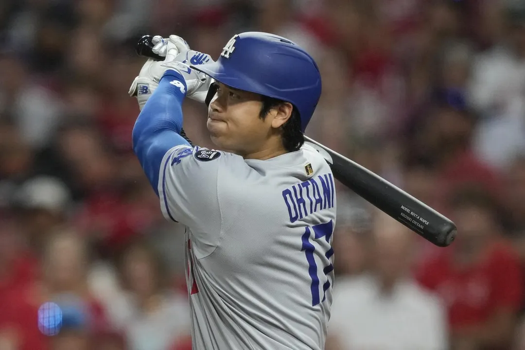 大谷翔平敲出關鍵安打。（圖／美聯社）