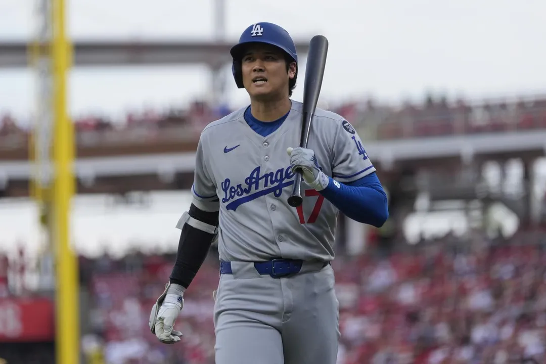 大谷翔平苦吞4K。(圖/美聯社)