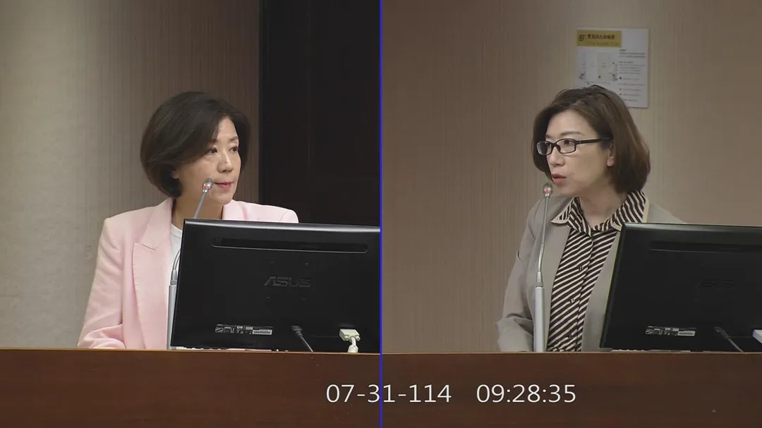 立委關心食藥署發布「美國水產品輸入規定」是否與台美關稅有關？林靜儀予以否認（攝自立院直播頻道）