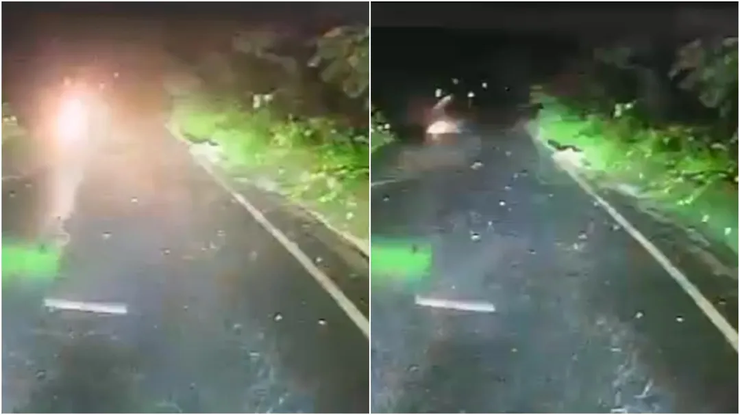 失蹤墜谷的車輛為一家五口,行車記錄器也曝光車輛墜谷的瞬間。(圖/中天新聞)