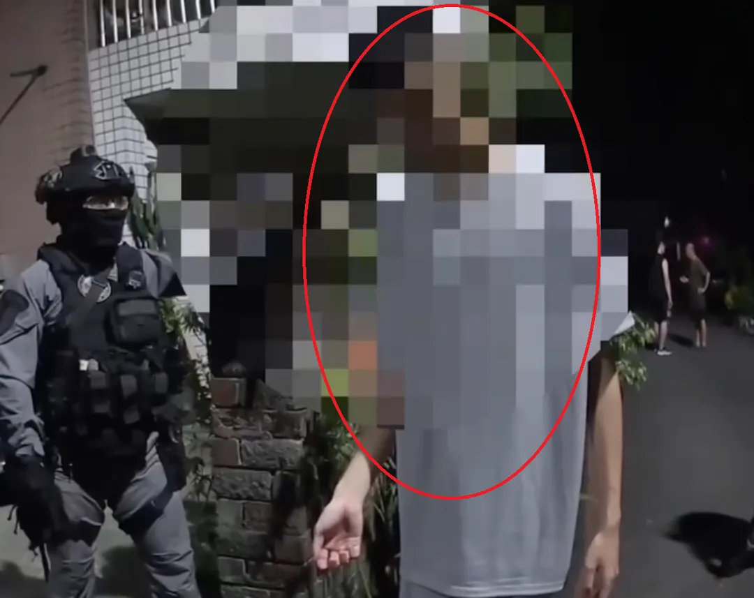 警方31日凌晨在宜蘭五結逮捕劉男。（圖／翻攝畫面）