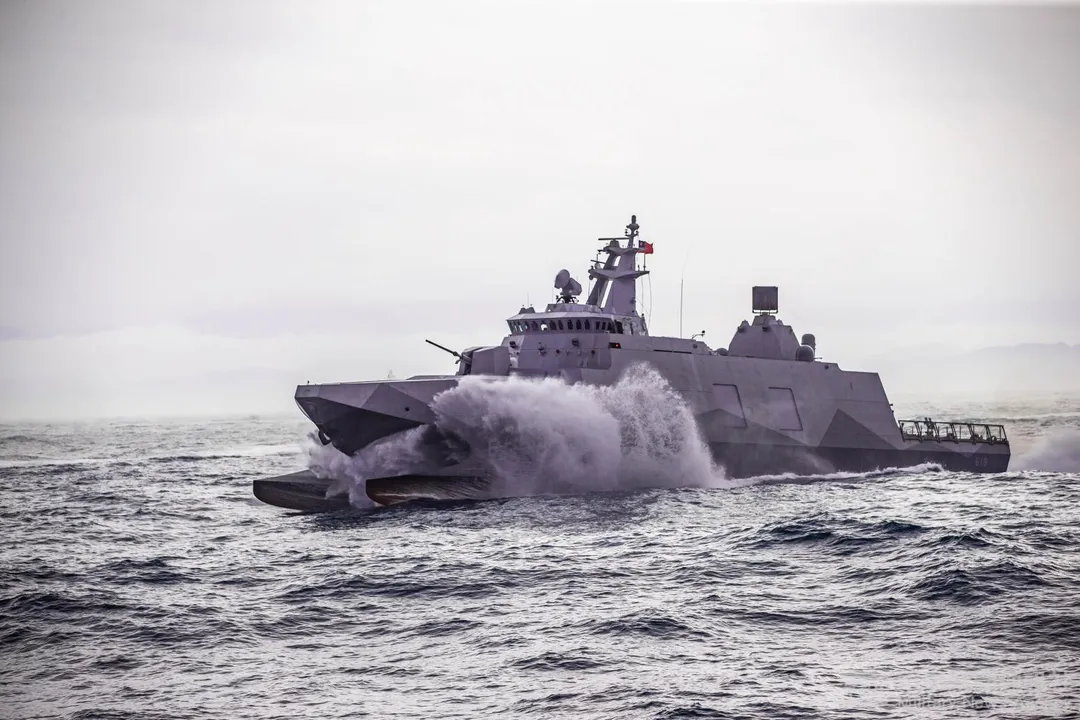 第一艘沱江級量產型艦塔江號。(圖/軍聞社)