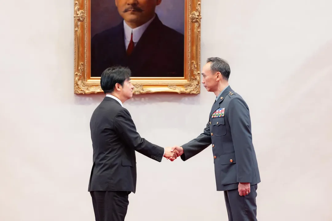 吳逸聖30日晉升中將。(圖/總統府)