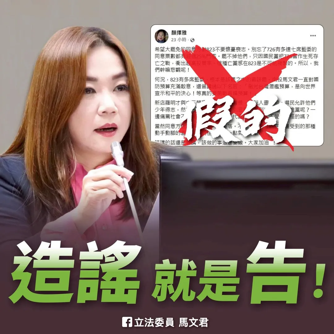 (圖/截自馬文君臉書)