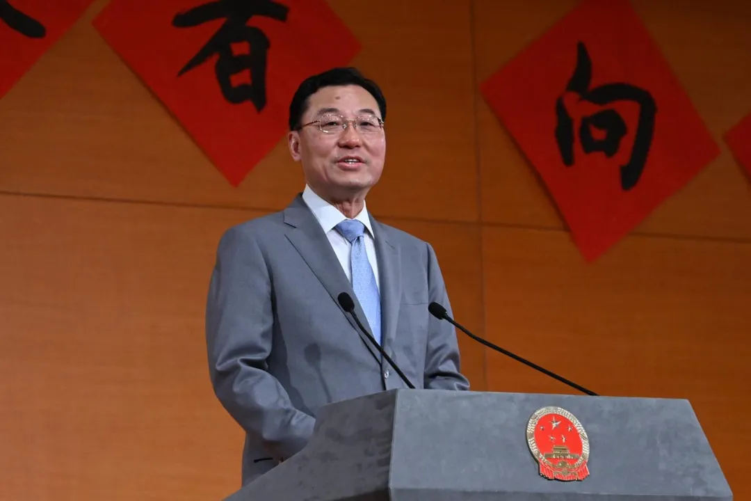 大陸駐美大使謝鋒日前接受美媒專訪談習川會成果。（資料照／大陸駐美大使館官網）