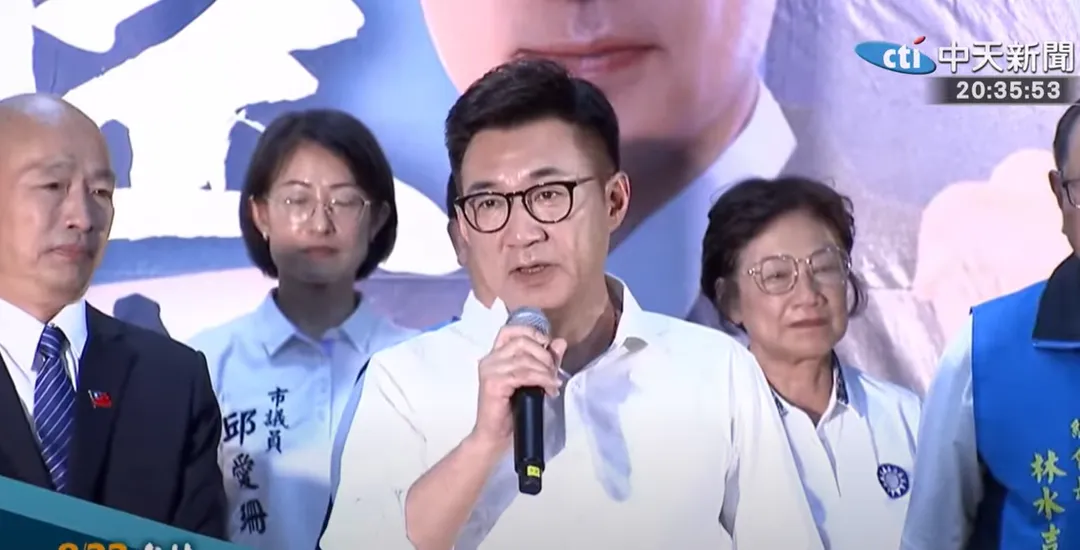 對於吳思瑤的指控江啟臣團隊也做出回應。（資料照／中天新聞）