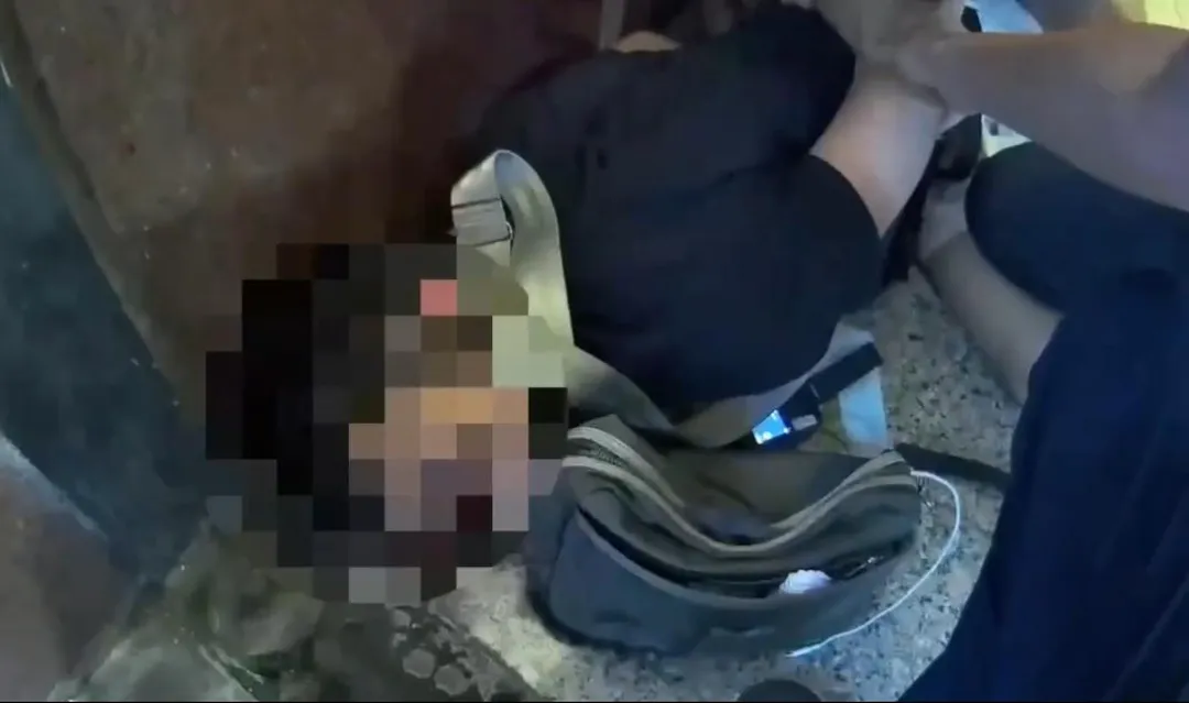 男子最終遭警壓制逮捕。（圖／翻攝畫面）