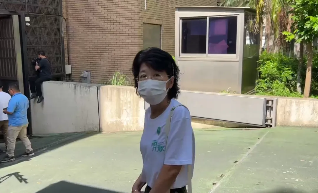 陳佩琪12日到北院。（圖／中天新聞）
