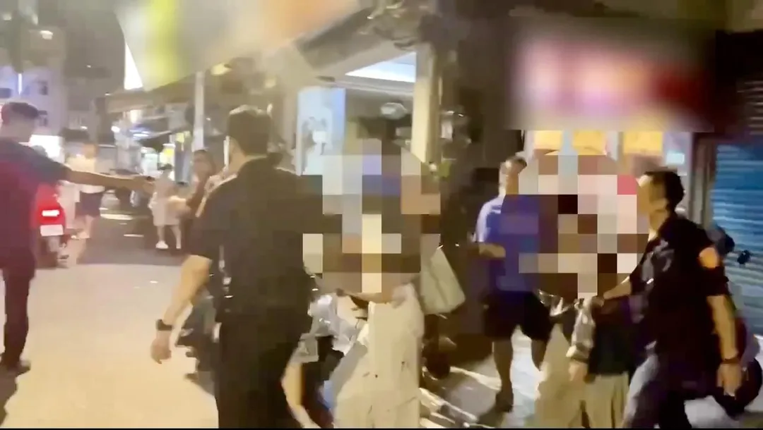 北市萬華警方昨突襲掃黃查獲21人。(圖/翻攝畫面)