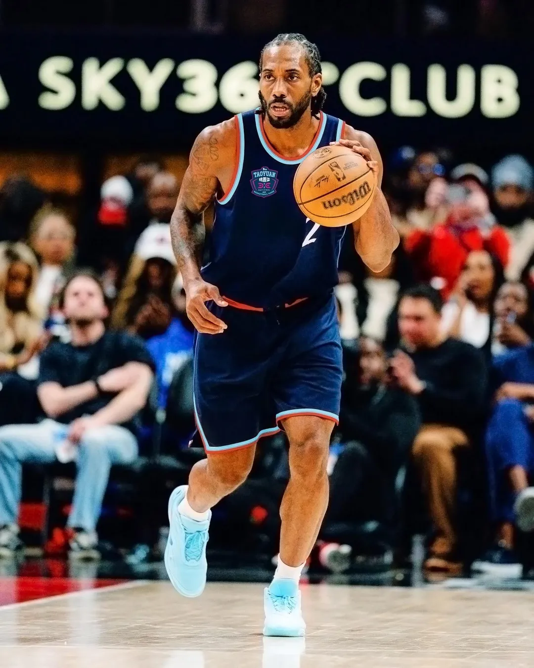 Kawhi Leonard生涯迄今榮獲2座NBA總冠軍、2座總決賽最有價值球員（FMVP）。（圖／桃園市政府提供）