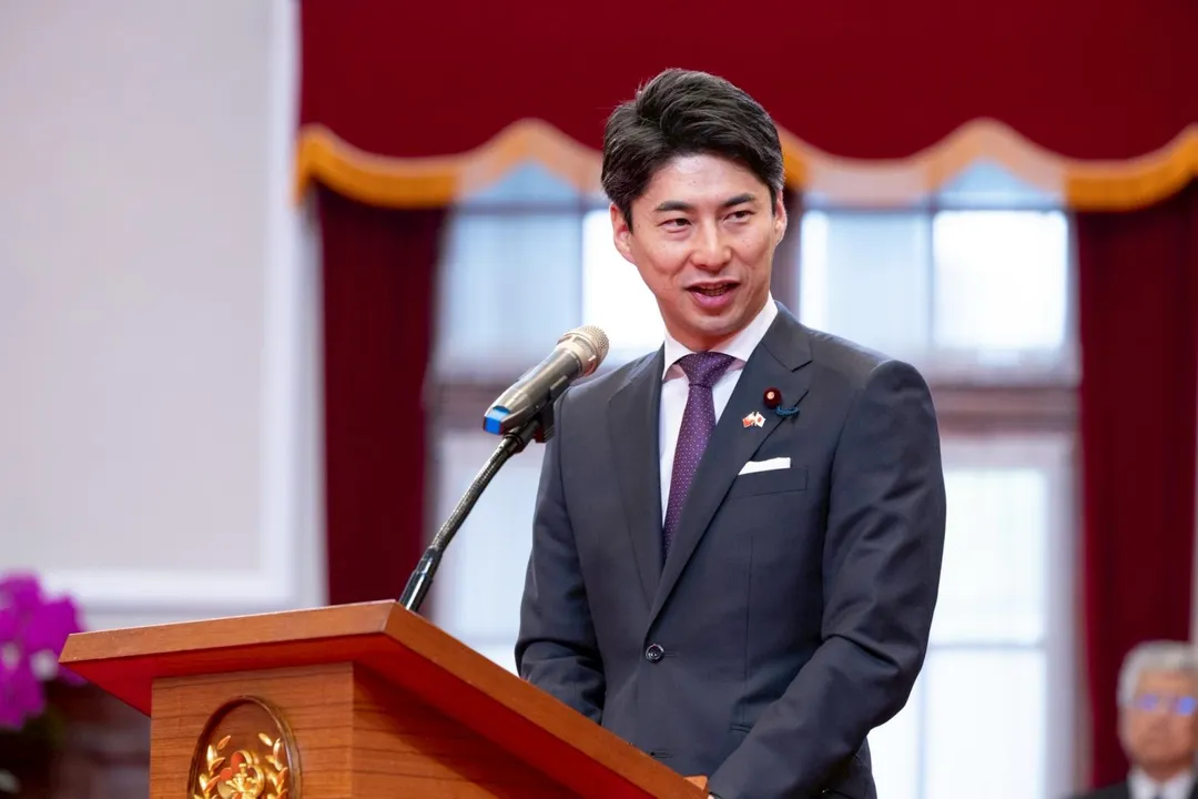 日本眾議員中曾根康隆。(圖/總統府)