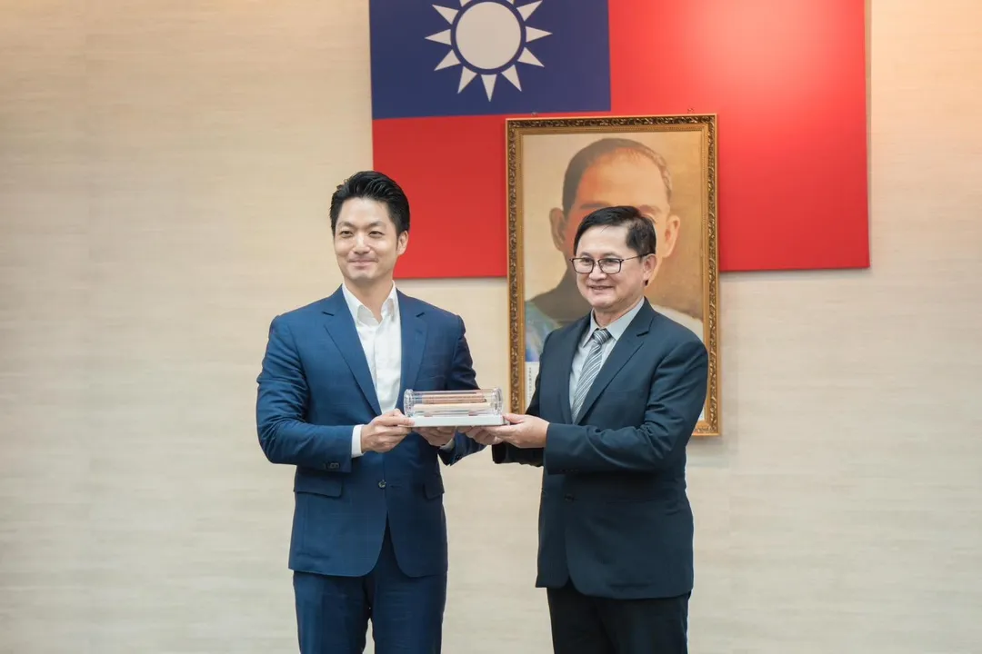 蔣萬安與童子賢。（圖／翻攝賴清德臉書）