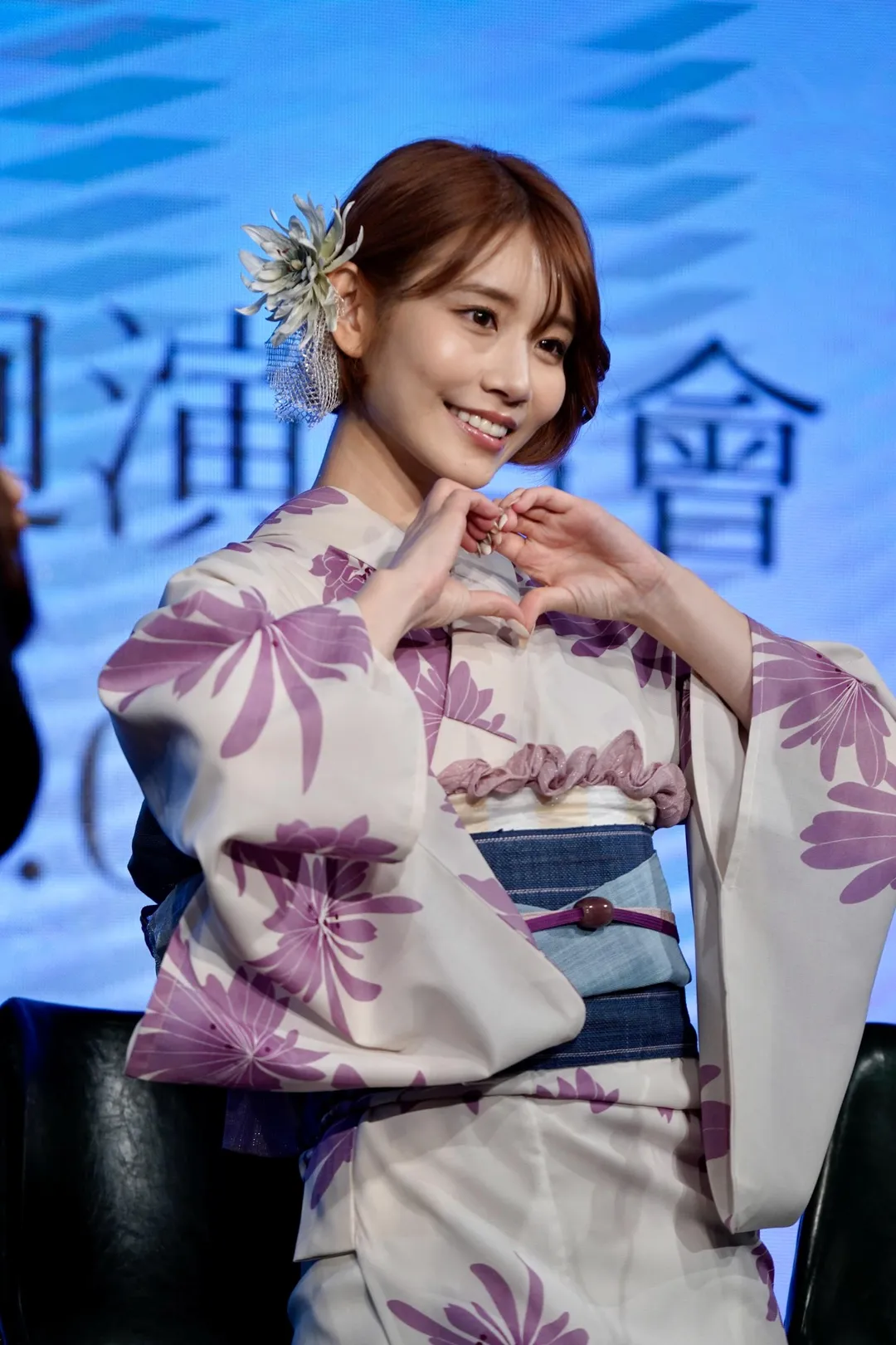 萌名感謝台灣粉絲們的支持。（圖／TREND GIRLS TAIWAN提供）