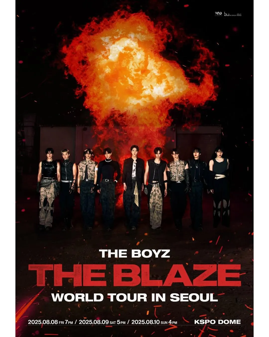 男團THE BOYZ 10日在韓國舉行演唱會時遭到炸彈威脅，導致演出延後兩小時。（圖／翻攝自THE BOYZ IG）