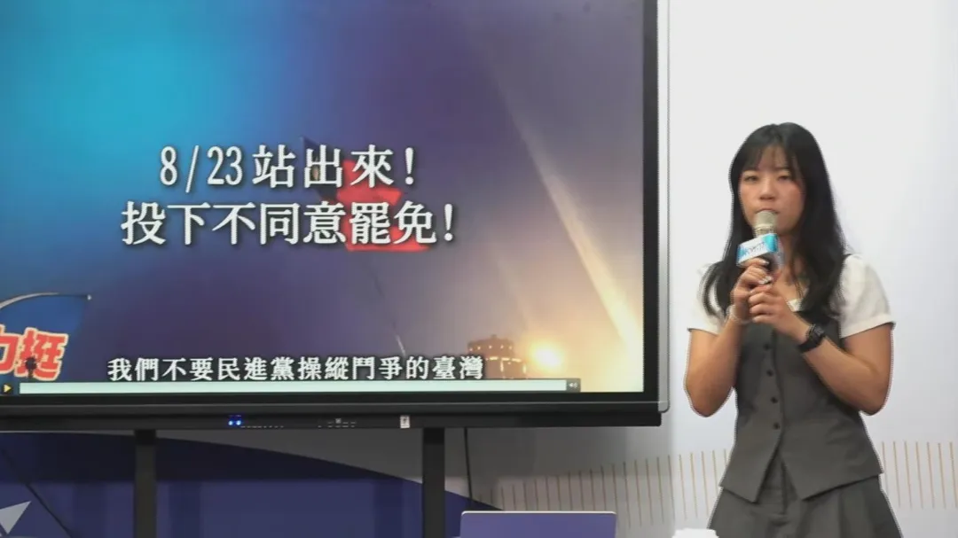 國民黨呼籲選民823出門投票。（圖／中天新聞）