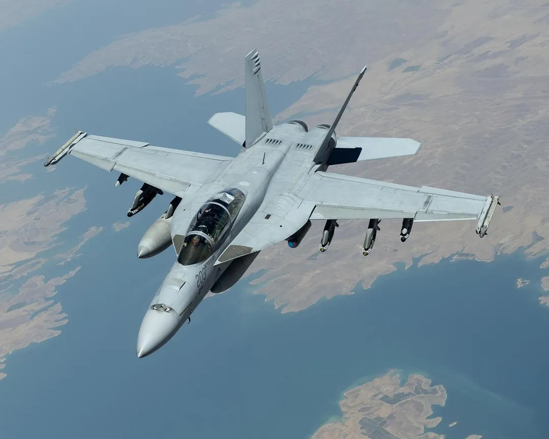 美軍一架F/A-18E 超級大黃蜂戰機傳出墜海意外。（示意圖／PIXABAY）