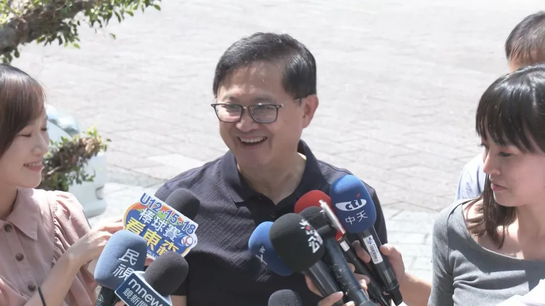 童子賢投票前受訪。（圖／中天新聞）