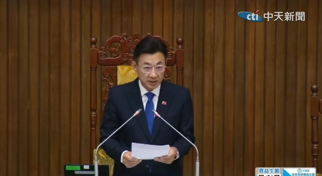 立法院副院長江啟臣今（25日）主持立院院會。（中天新聞）