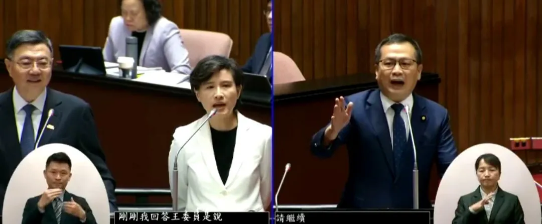 鄭麗君(圖左)、羅智強。(圖/中天新聞)