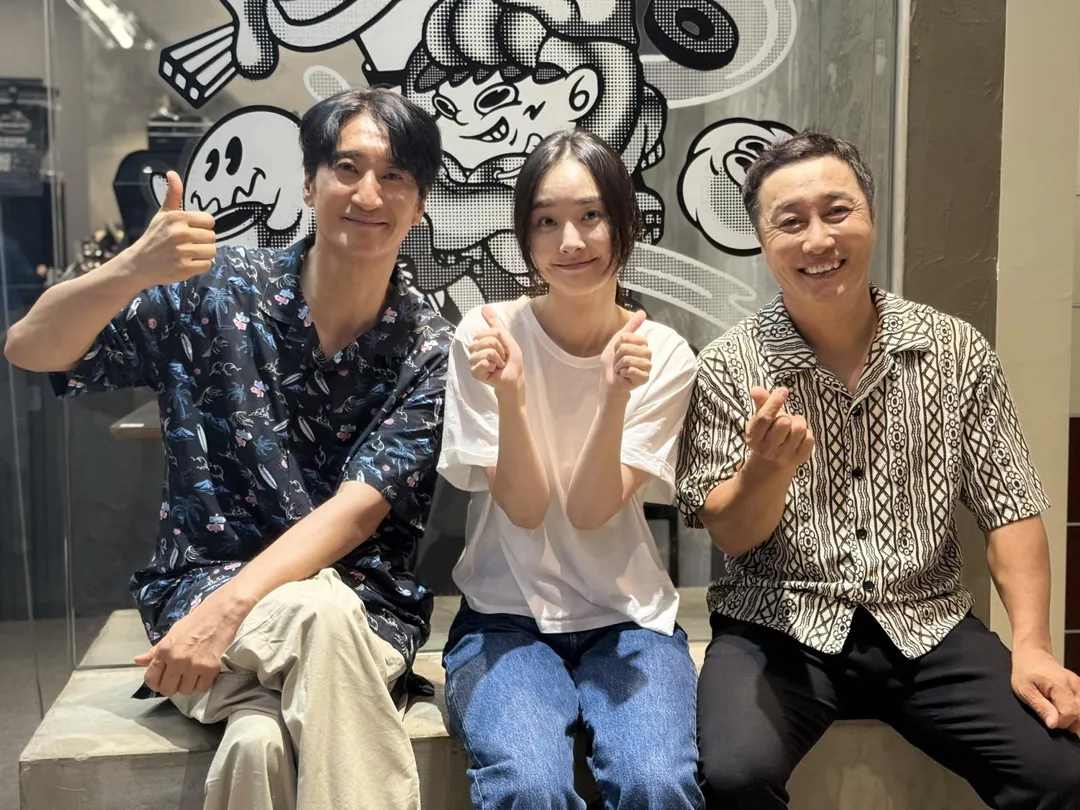 韓星申鉉濬（左起）、裴優熙、金炳萬對台灣美食皆十分難忘。